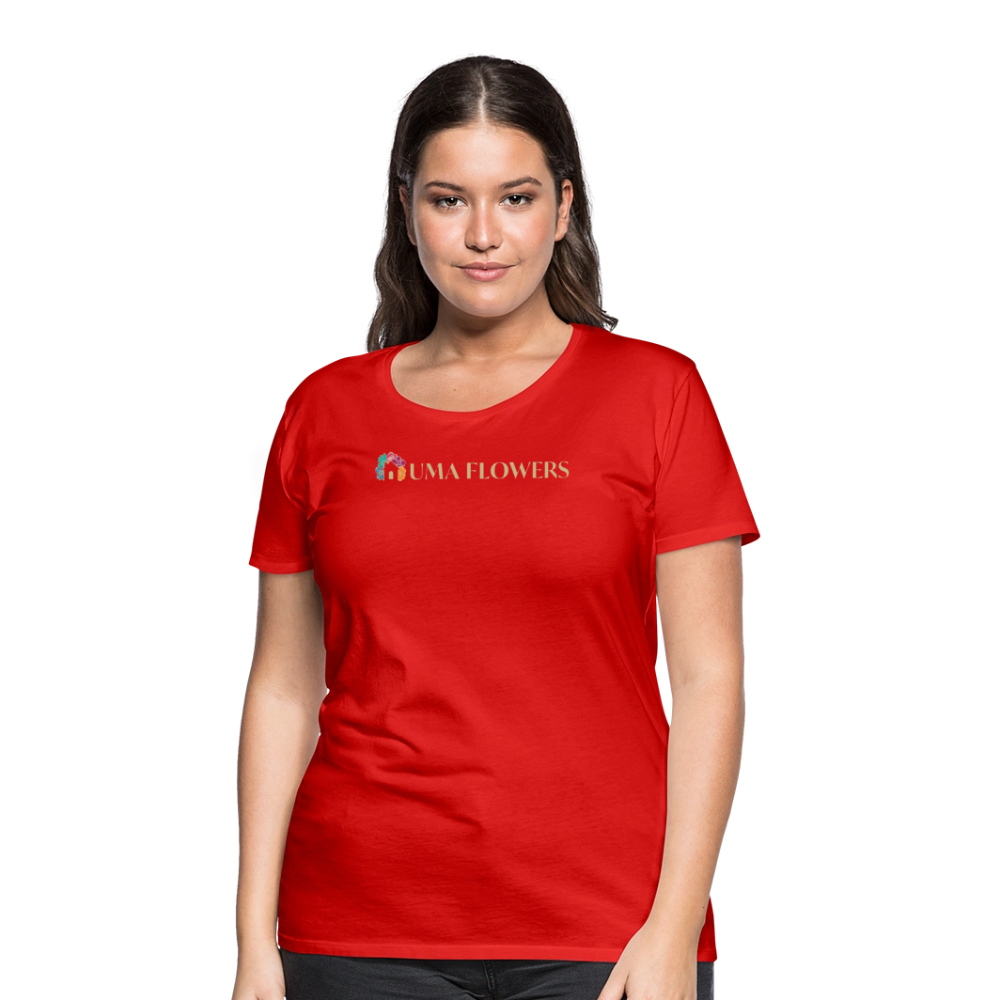 UMA FLOWERS Women’s Premium T-Shirt - red