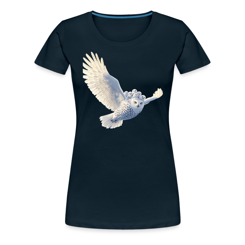 HOOTIE SNOW OWLS Women’s Premium T-Shirt - deep navy
