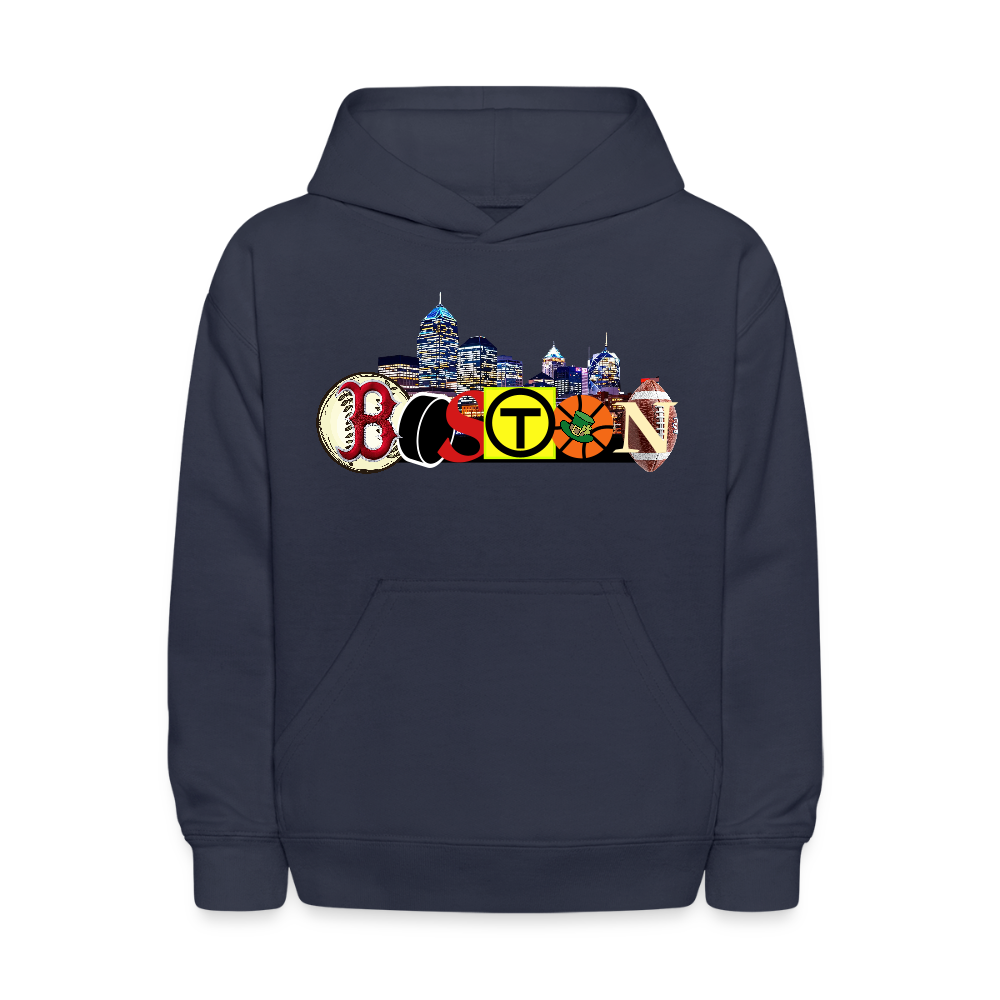 BOSTON SKYLINE Kids' Hoodie - navy