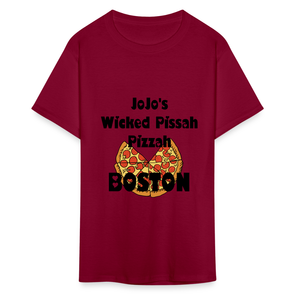 SIE CAPS JoJo's WICKED PASSAH PIZZAH BOSTON Classic T-Shirt - burgundy