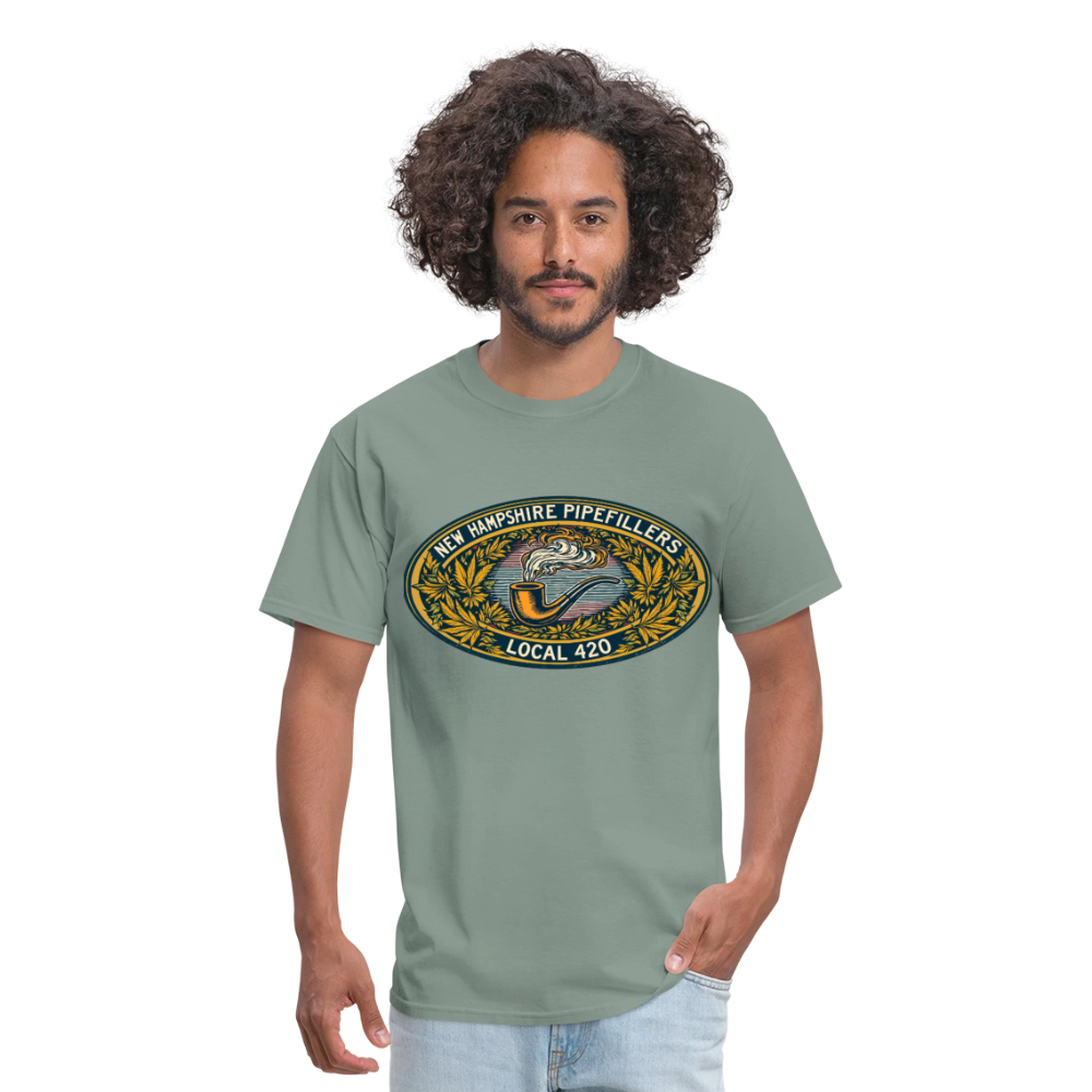 NEW HAMPSHIRE PIPEFILLERS UNION LOCAL 420 Unisex Classic T-ShirtUnisex Classic T-Shirt - sage
