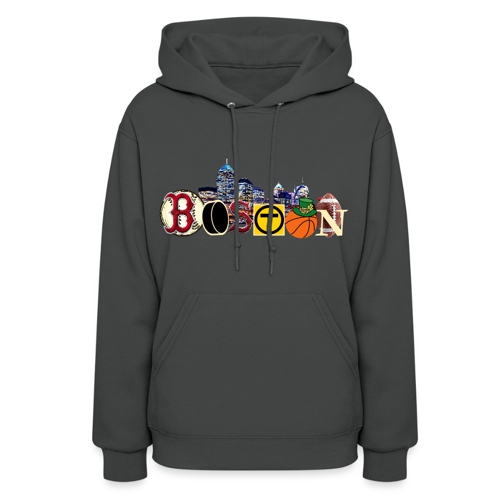 BOSTON SKYLINE Women's Hoodie - asphalt