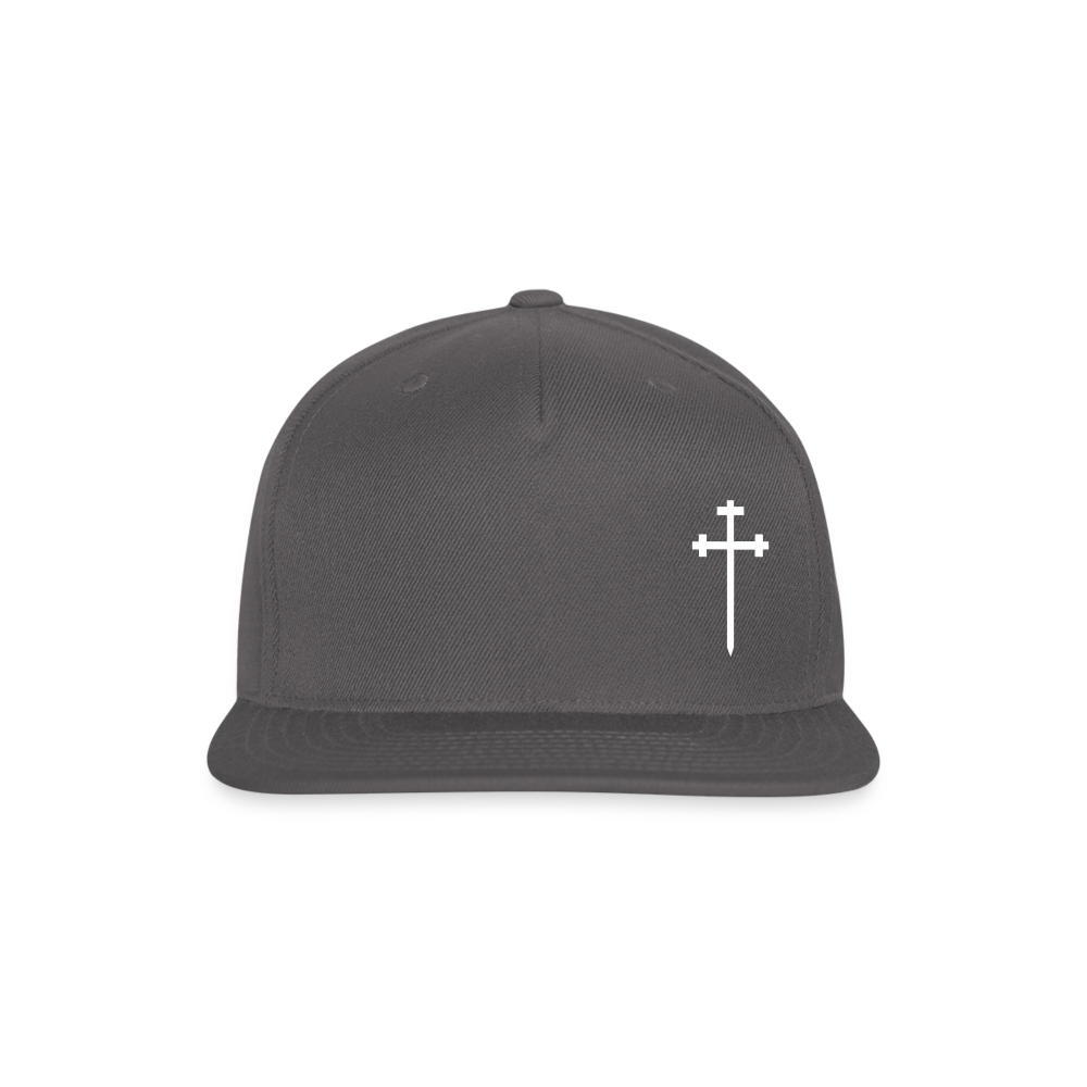 CROSS Snapback Baseball Cap - dark grey