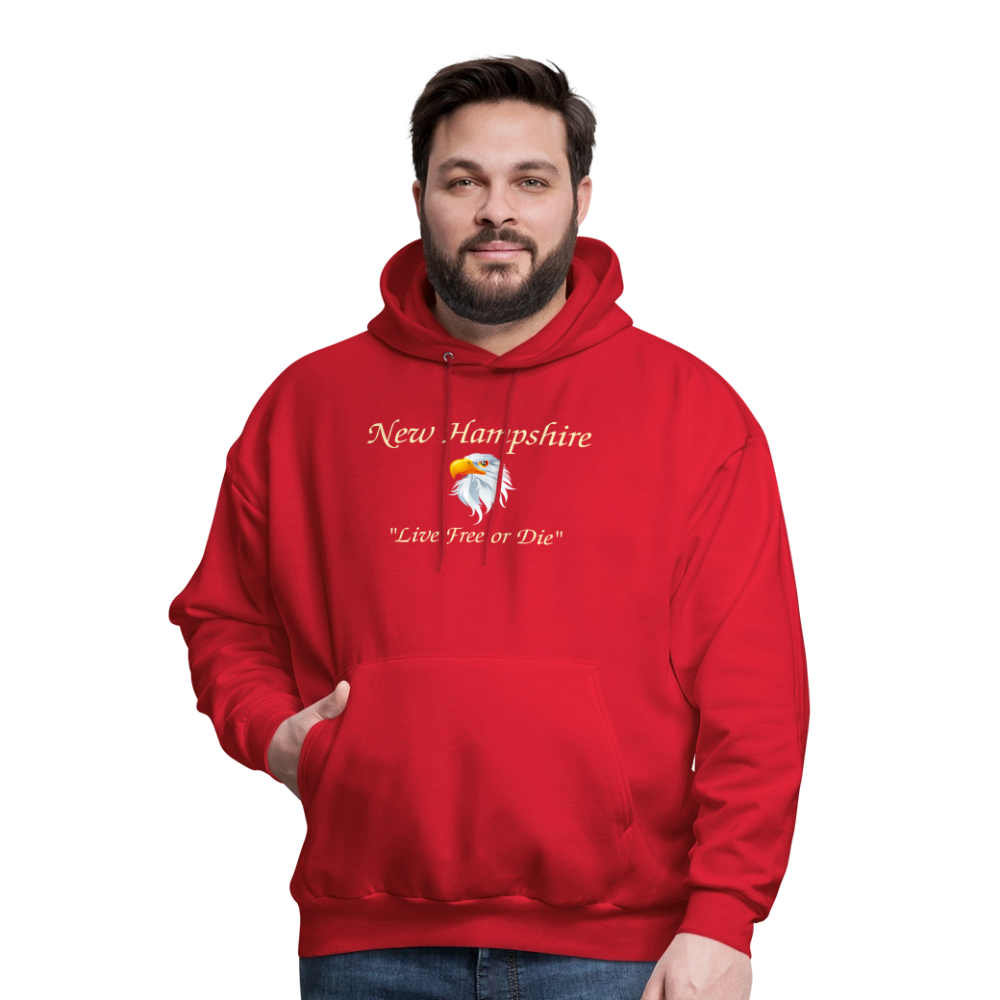 NH Live Free or Die Men's Hoodie - red