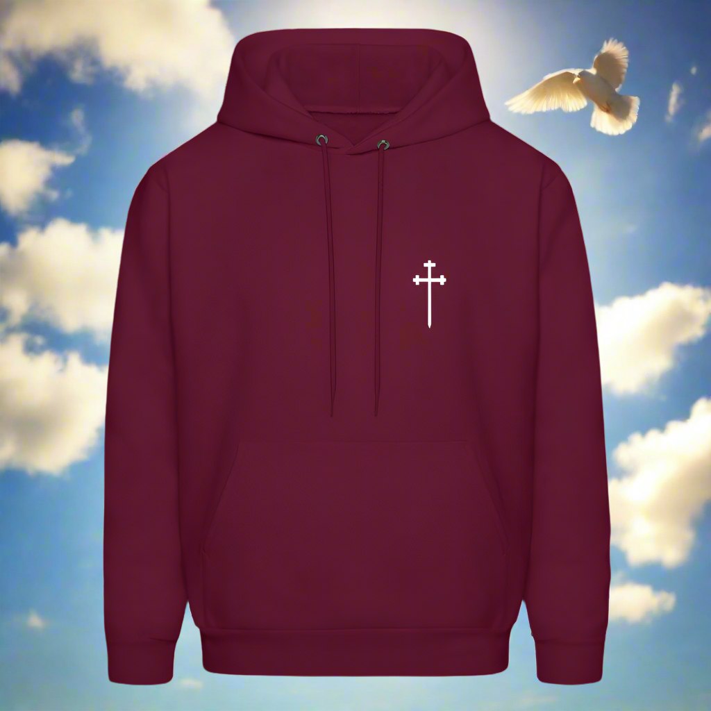 CROSS Men's Hoodie - burgundy