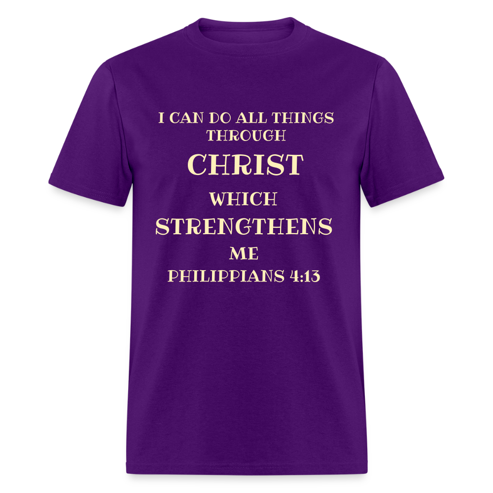 Philippians 4:13 Men's Unisex Classic T-Shirt - purple