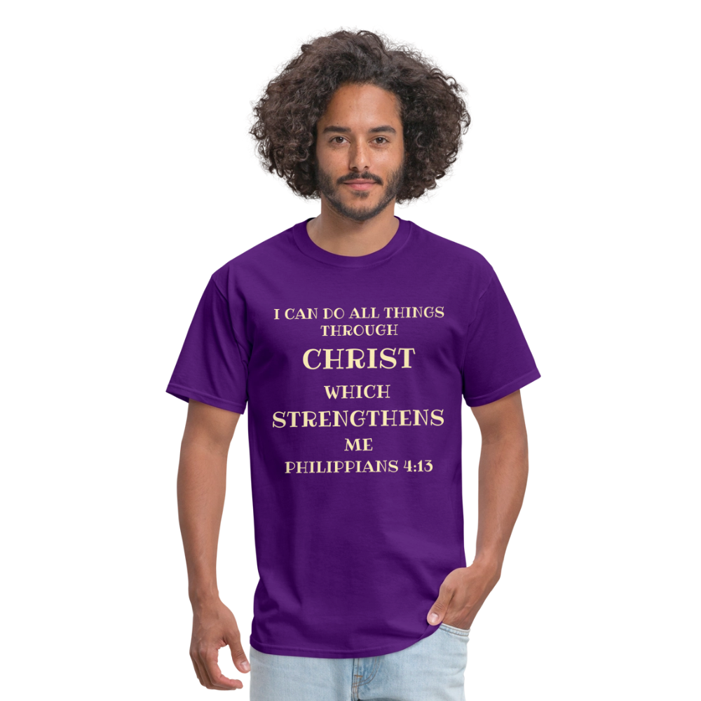 Philippians 4:13 Men's Unisex Classic T-Shirt - purple