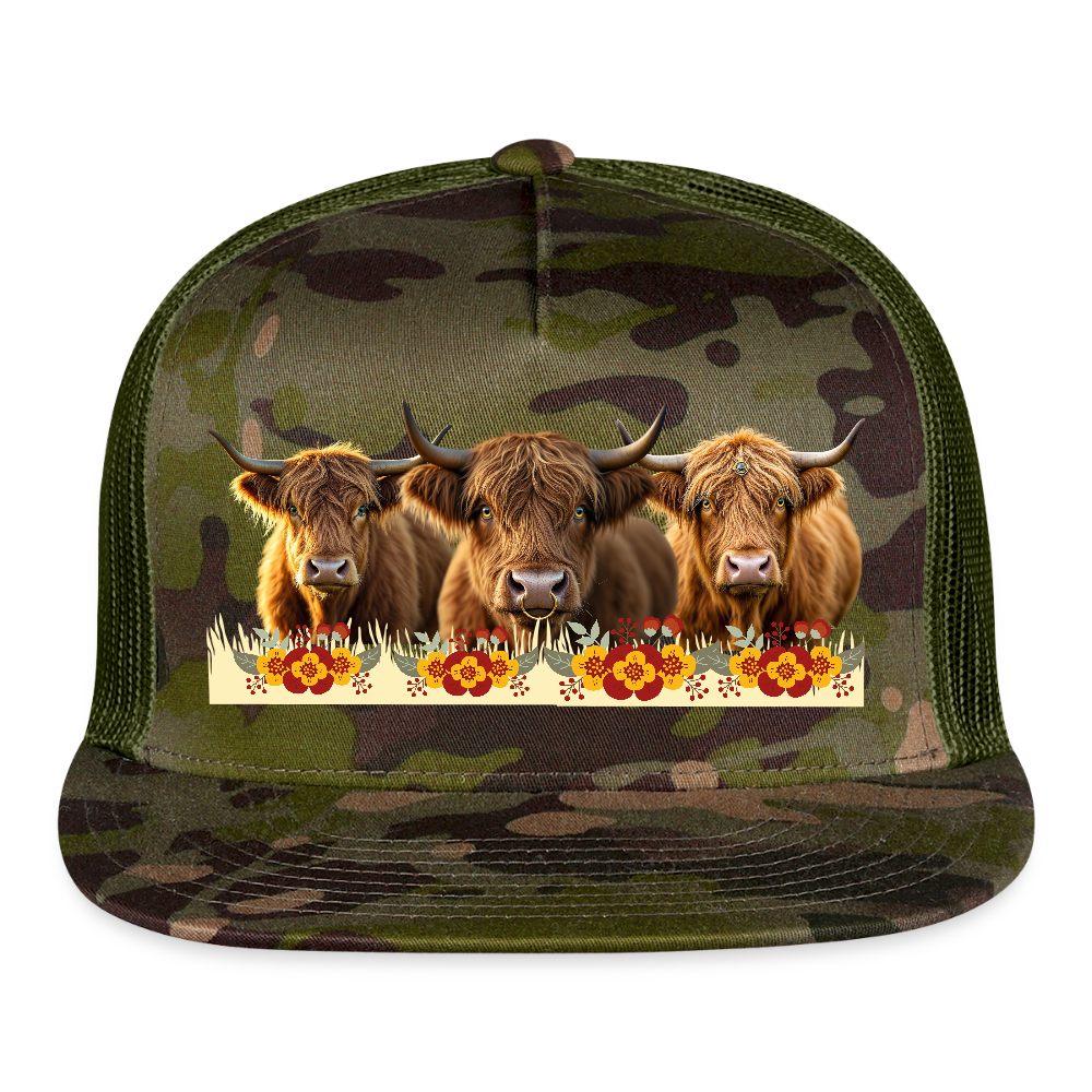 ANNA HIGHLAND CAMO Trucker Hat - MultiCam\green