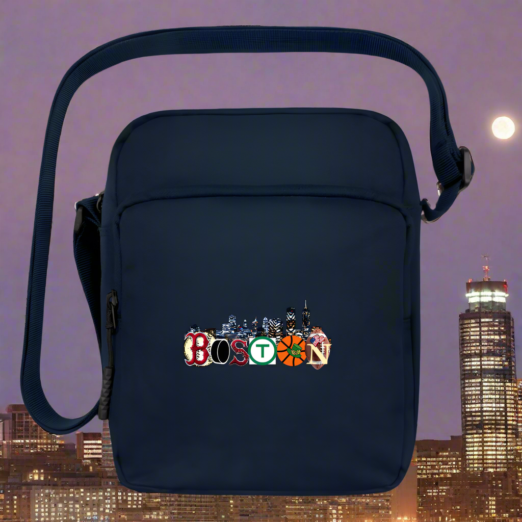 BOSTON SKYLINE AUTHENTIC Upright Crossbody Bag - navy