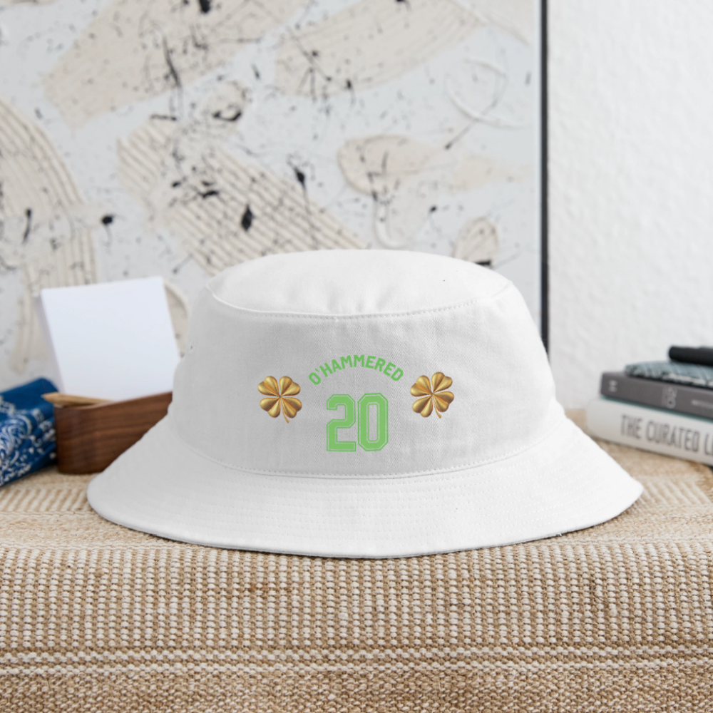 O'HAMMERED Bucket Hat - white