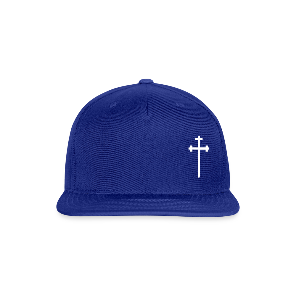 CROSS Snapback Baseball Cap - royal blue