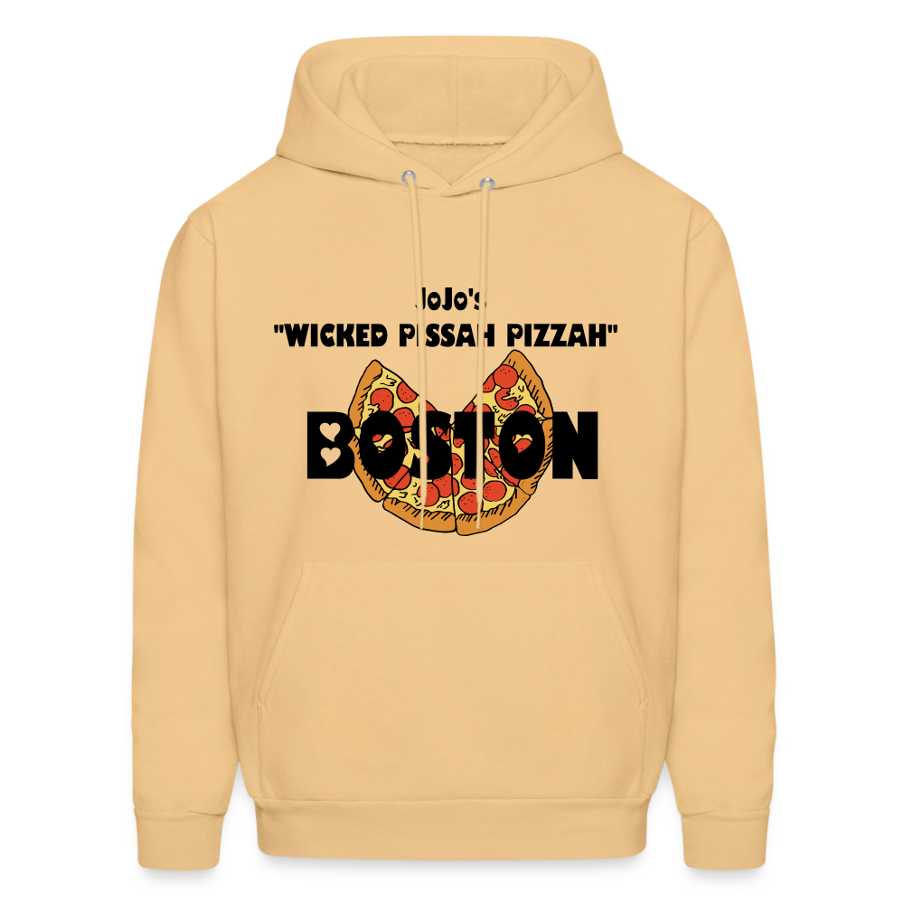 SIE CAPS JoJo's "WICKED PISSAH PIZZAH BOSTON" Men's Hoodie - light yellow