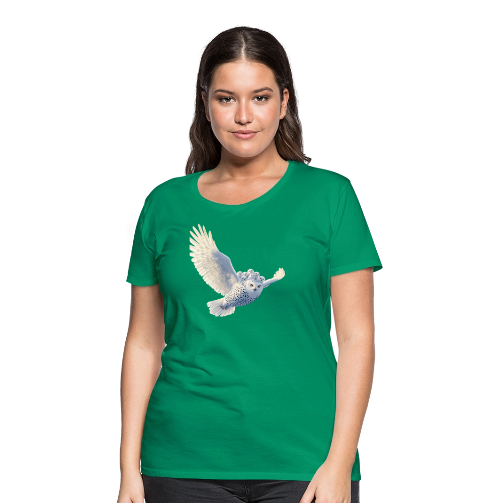 HOOTIE SNOW OWLS Women’s Premium T-Shirt - kelly green