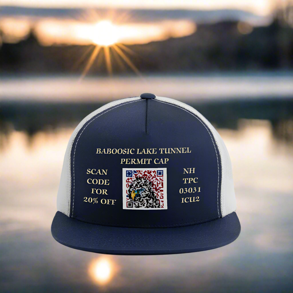 BABOOSIC LAKE TUNNEL PERMITS CAP - navy/white
