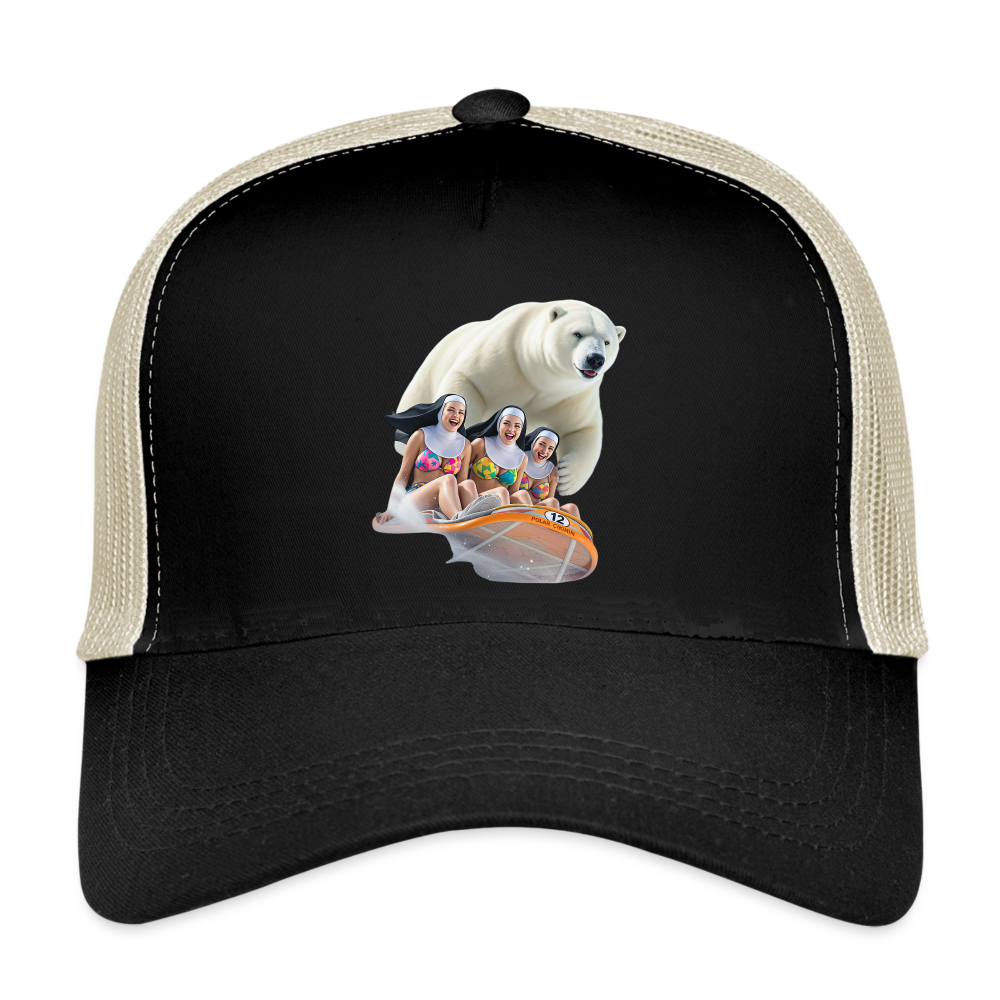 The FLYING NUNS Eco Trucker Cap - black/oyster