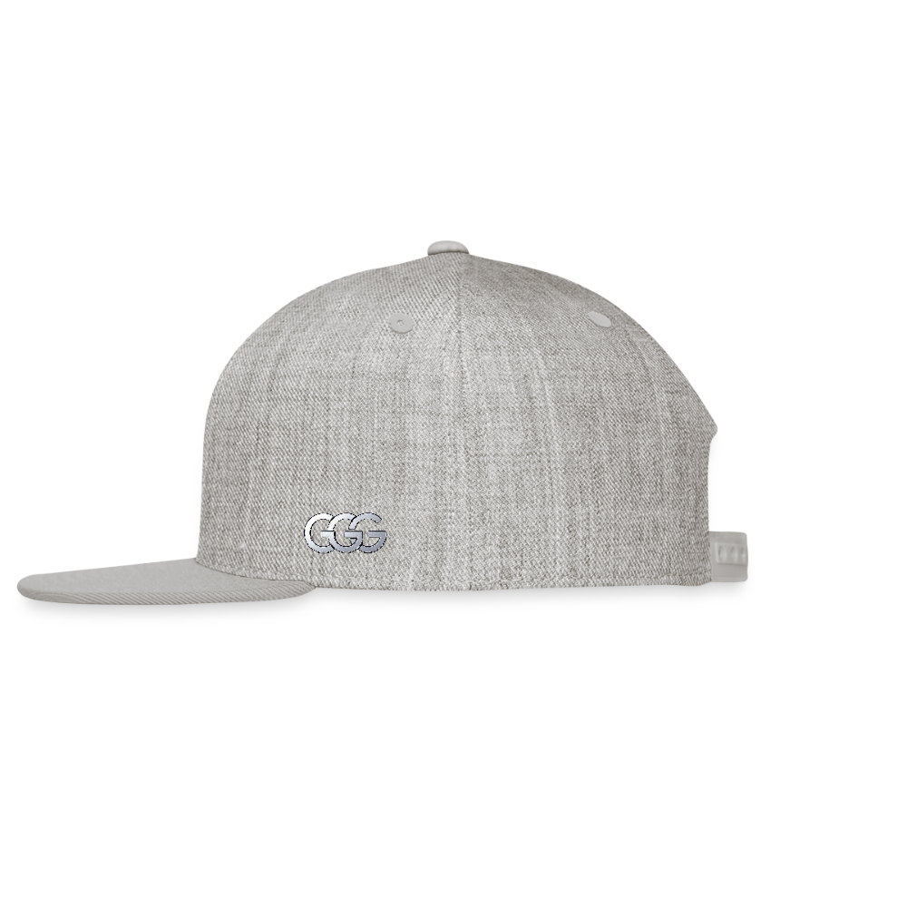 GGG TM LOGO 3 Snapback Baseball Cap - heather gray