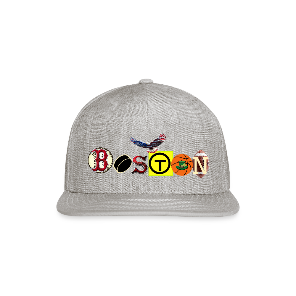 THE BOSTON / EAGLES Authentic Snapback Baseball Cap - heather gray