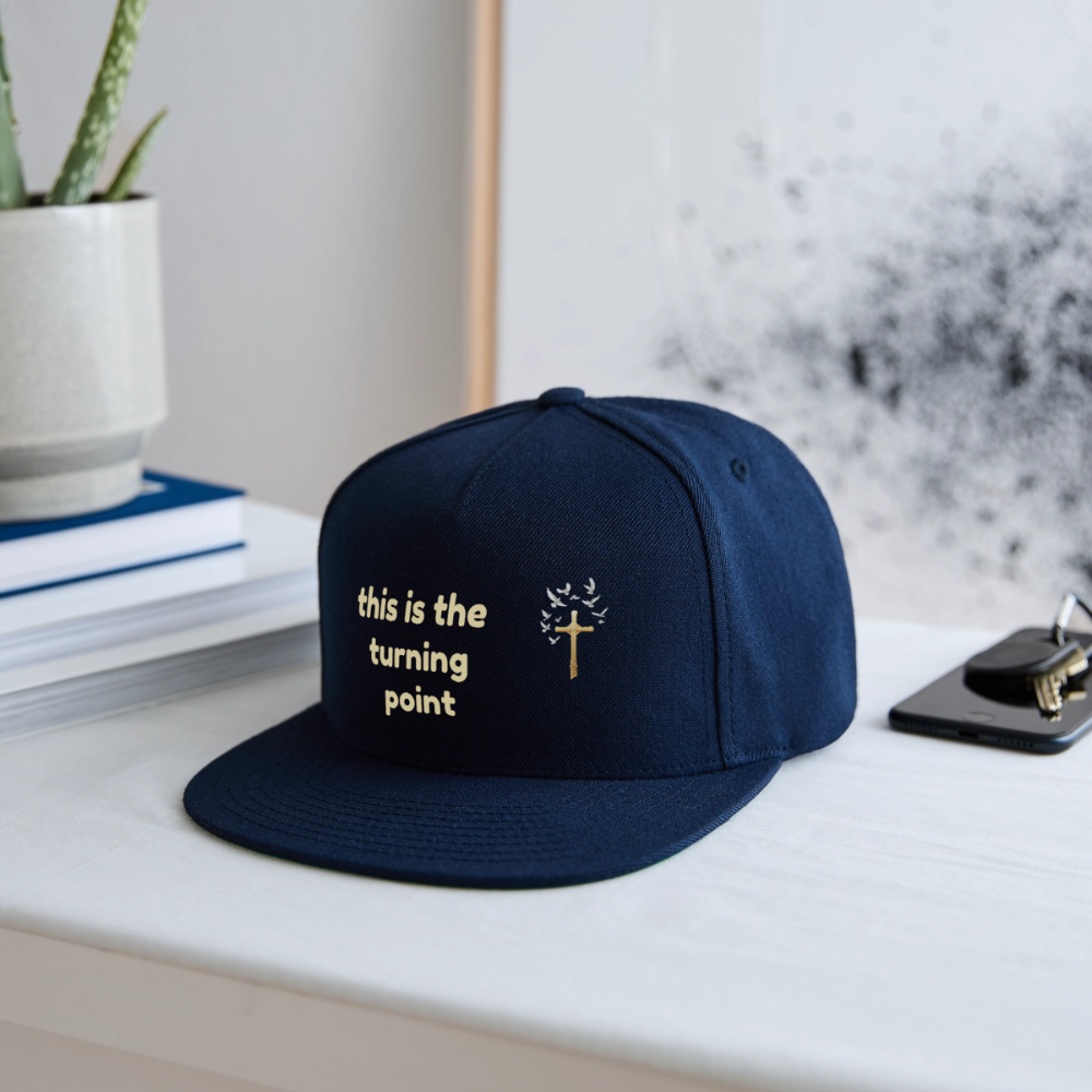 This is the Turning Point Snapback Baseball Cap - navy