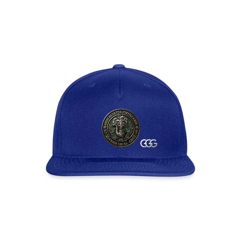 MASS PIEFILLERS UNION 420 Snapback Baseball Cap - royal blue