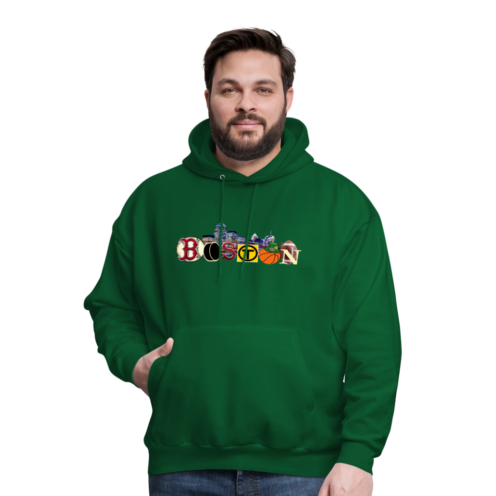 BOSTON SKYLINE Haines Men's Hoodie - forest green