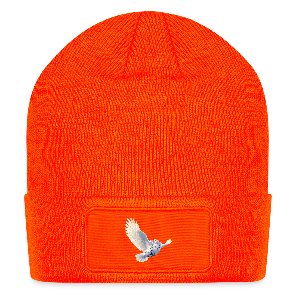 HOOTIE Patch Beanie - neon orange