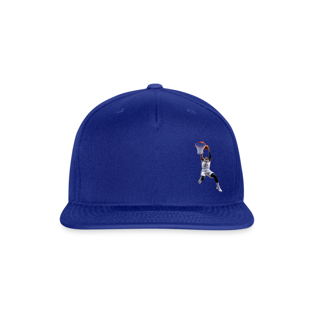 DUNK BALL Snapback Baseball Cap - royal blue