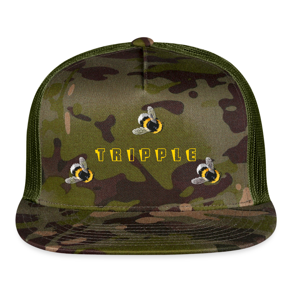 TRIPPLE B'S CAMO Trucker Hat - MultiCam\green