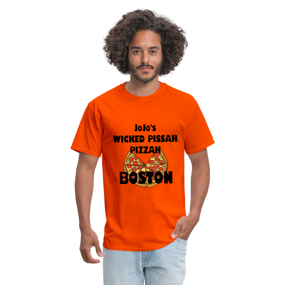 SIE CAPS JoJo's WICKED PISSAH PIZZAH BOSTON Unisex Classic T-Shirt - orange