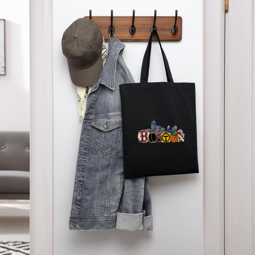BOSTON SKYLINE Tote Bag - black