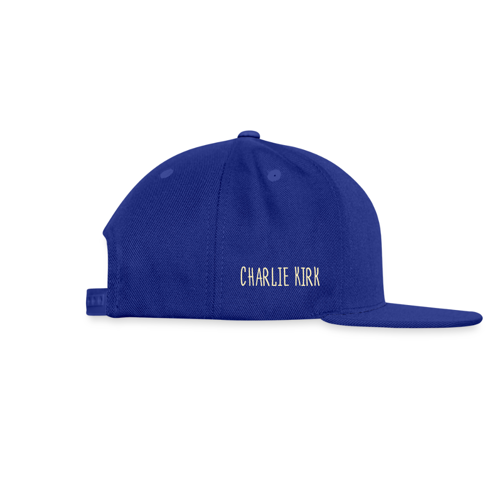 This is the Turning Point Snapback Baseball Cap - royal blue