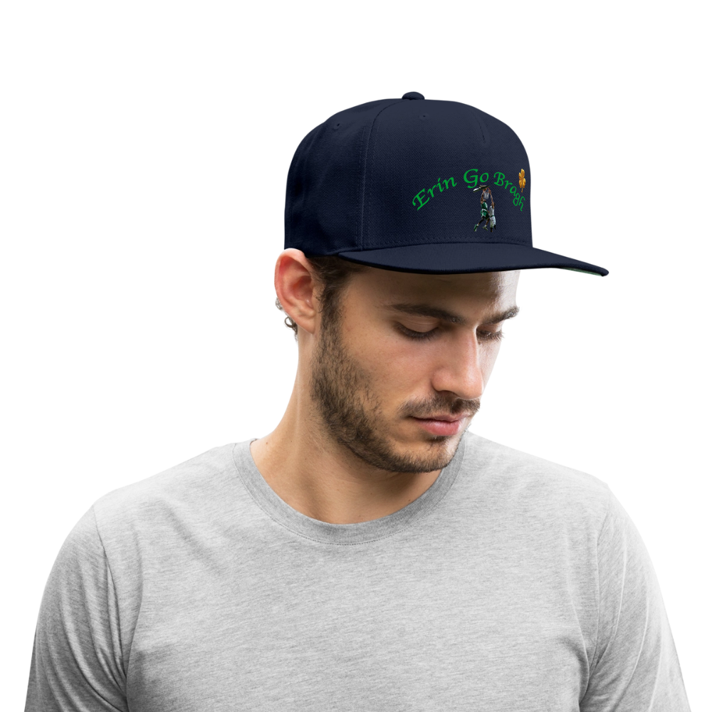 ERIN GO BRAGH GOLD Snapback Baseball Cap - navy