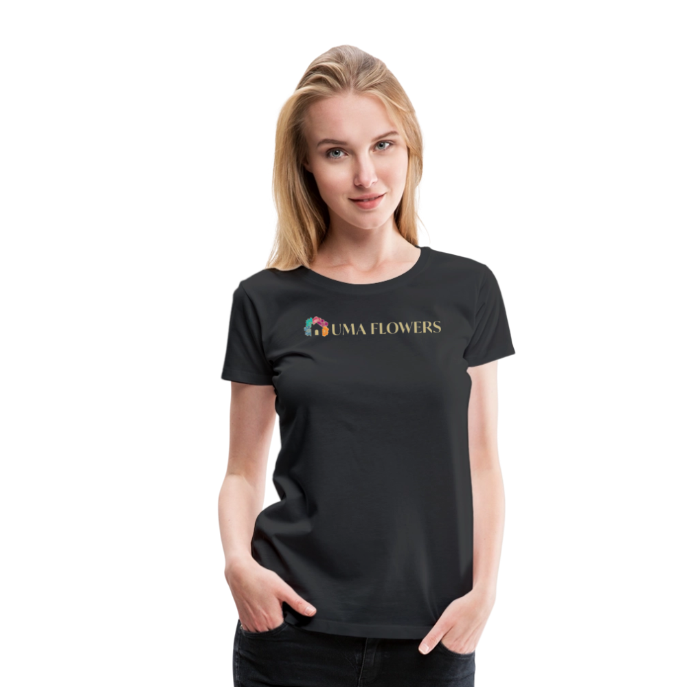 UMA FLOWERS Women’s Premium T-Shirt - black