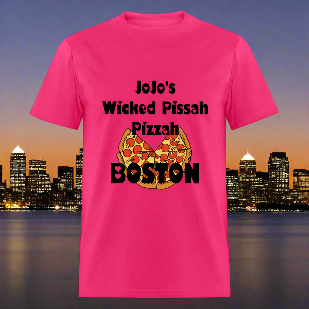 SIE CAPS JoJo's WICKED PASSAH PIZZAH BOSTON Classic T-Shirt - fuchsia