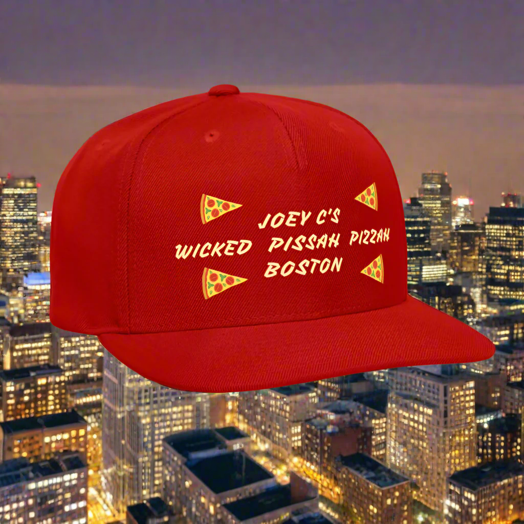SIE CAPS WICKED PISSAH PIZZAH BOSTON Original Snapback Baseball Cap - red