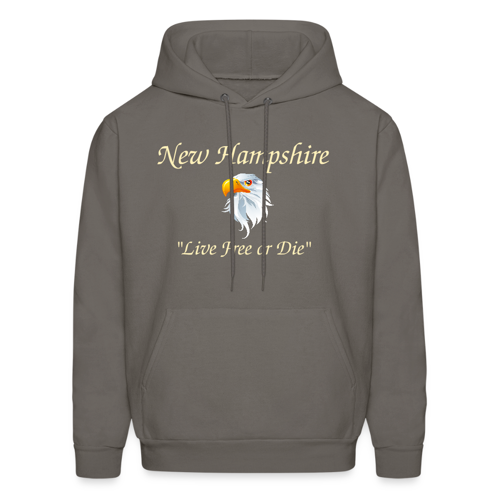 NH Live Free or Die Men's Hoodie - asphalt gray