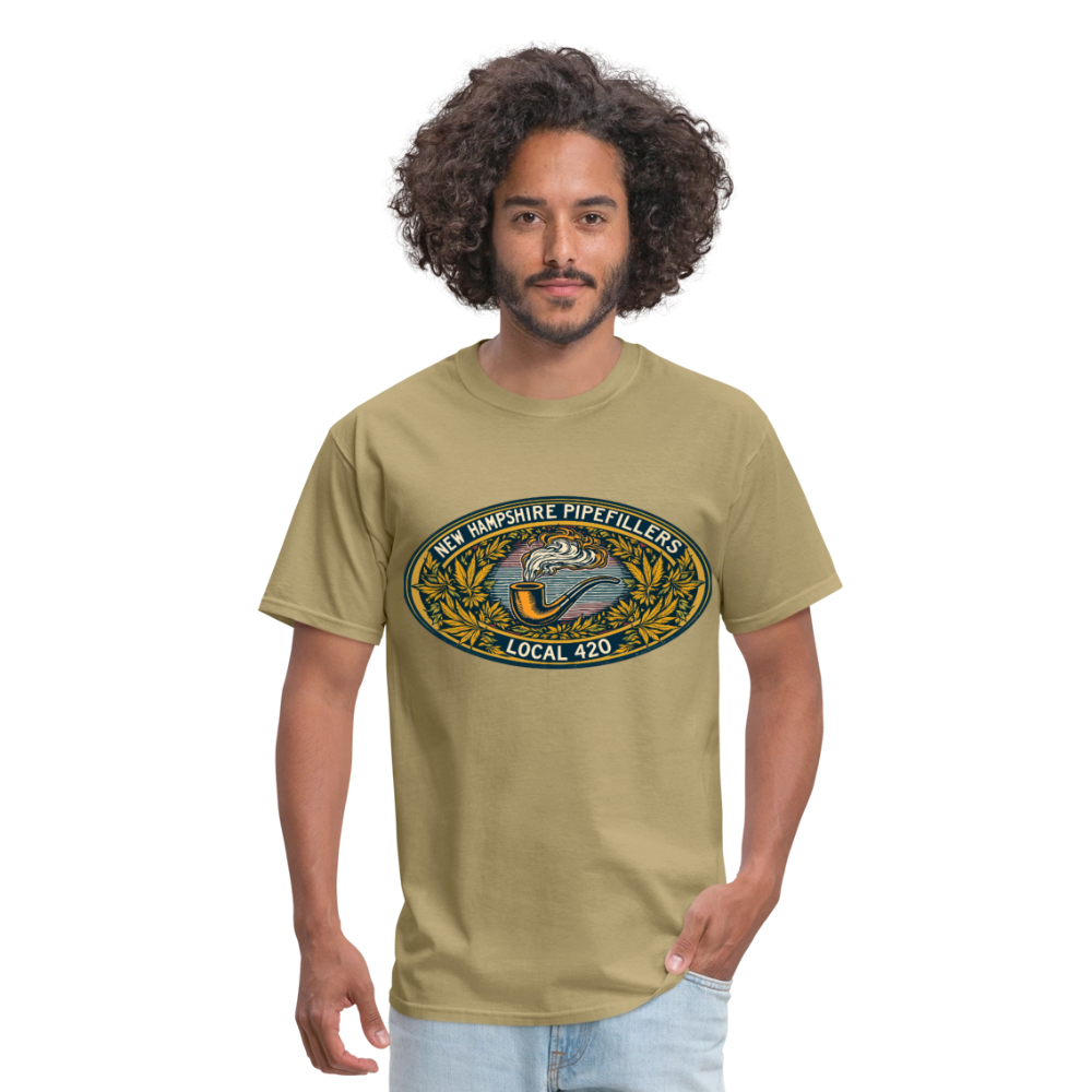 NEW HAMPSHIRE PIPEFILLERS UNION LOCAL 420 Unisex Classic T-ShirtUnisex Classic T-Shirt - khaki