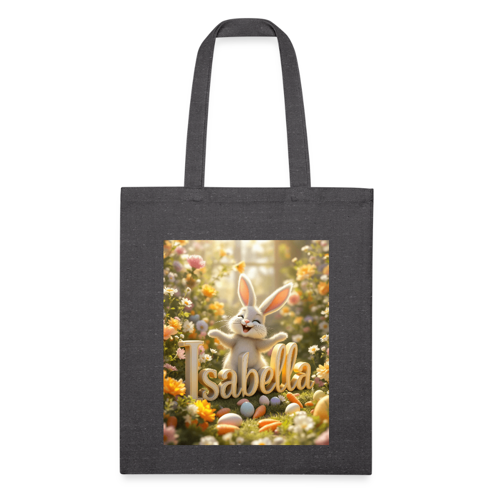 EASTER BUNNY ISABELLA Recycled Tote Bag - charcoal grey
