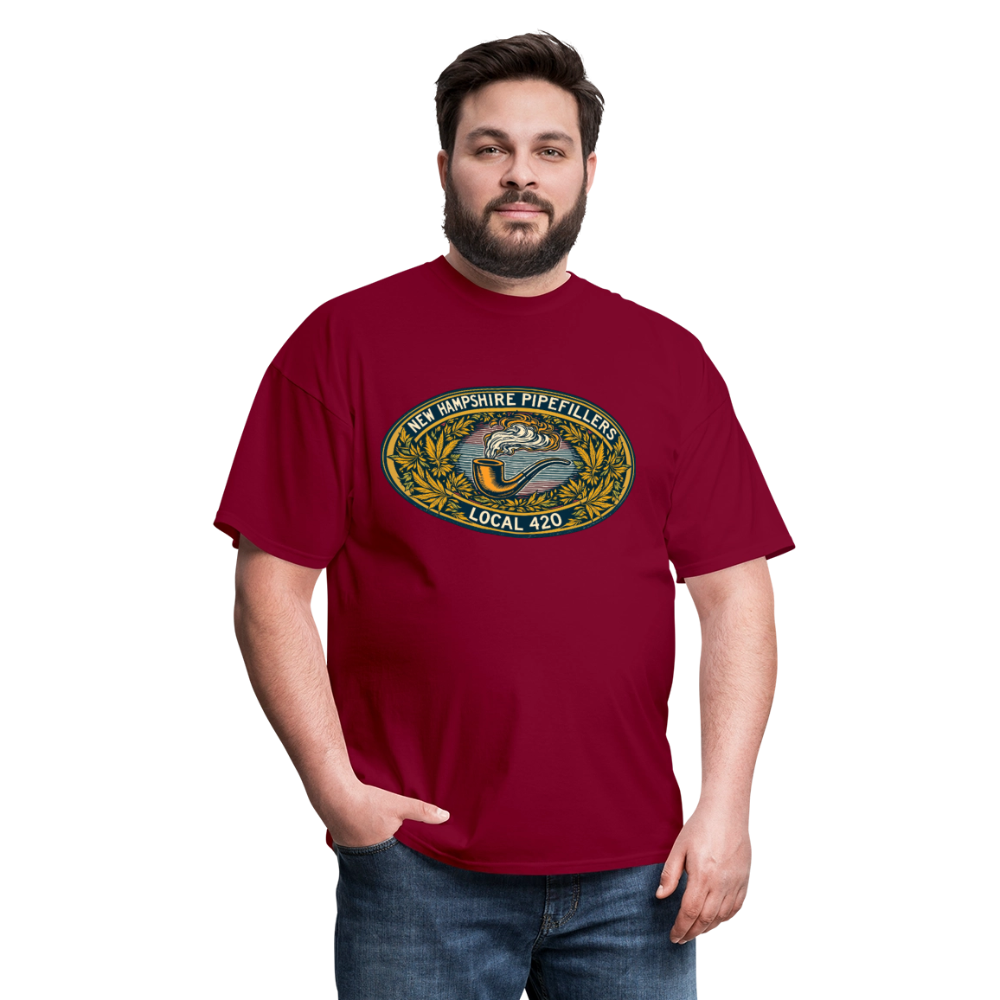 NEW HAMPSHIRE PIPEFILLERS UNION LOCAL 420 Unisex Classic T-ShirtUnisex Classic T-Shirt - burgundy