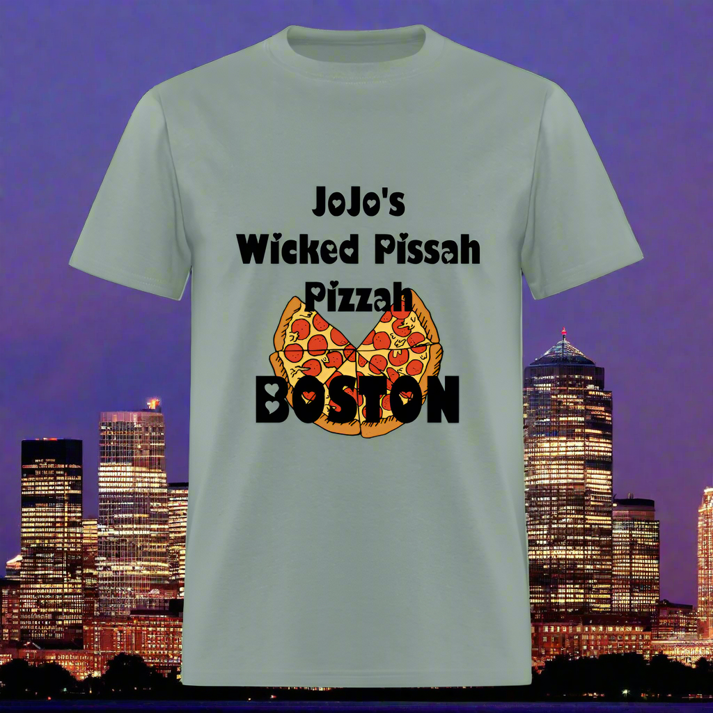 SIE CAPS JoJo's WICKED PASSAH PIZZAH BOSTON Classic T-Shirt - sage