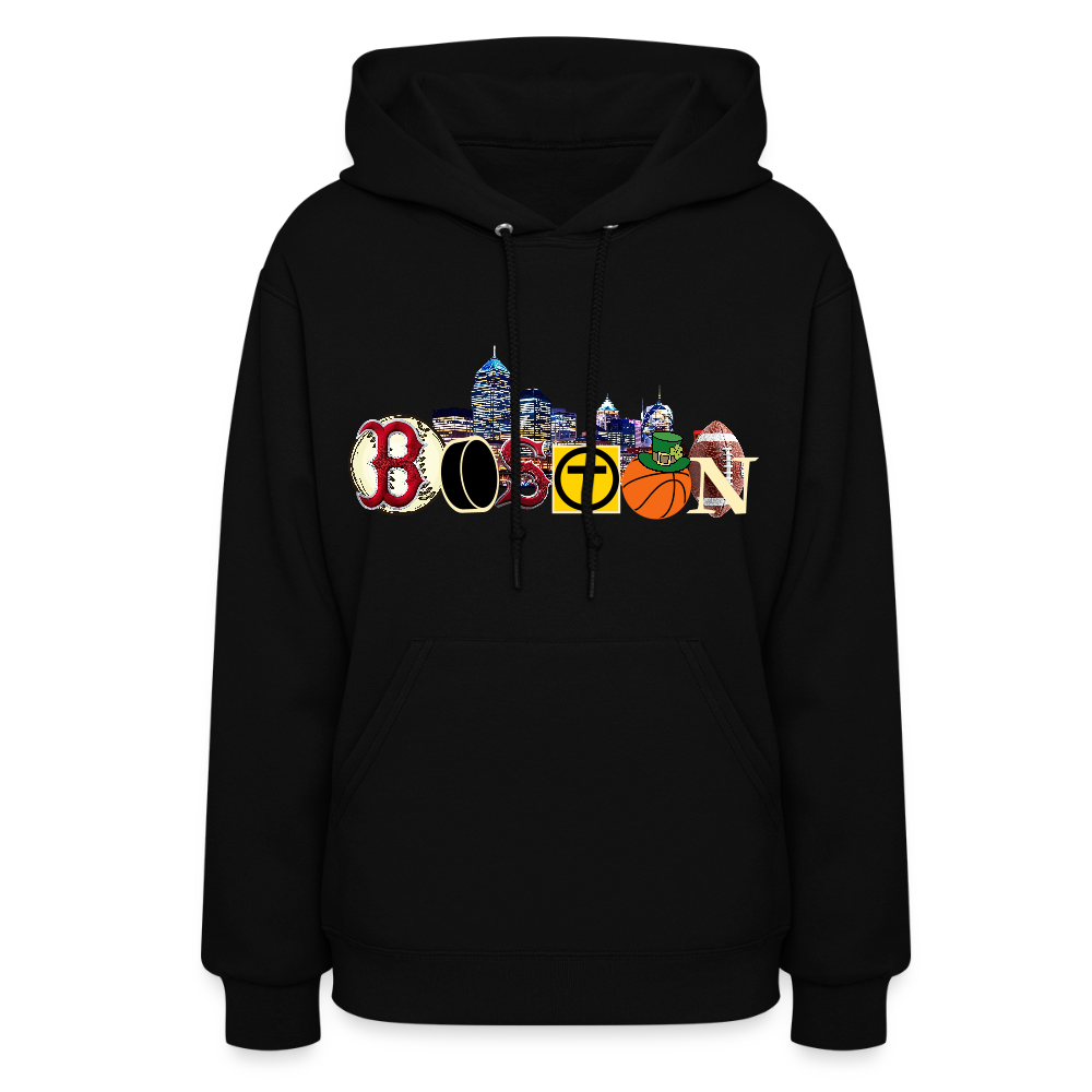 BOSTON SKYLINE Women's Hoodie - black