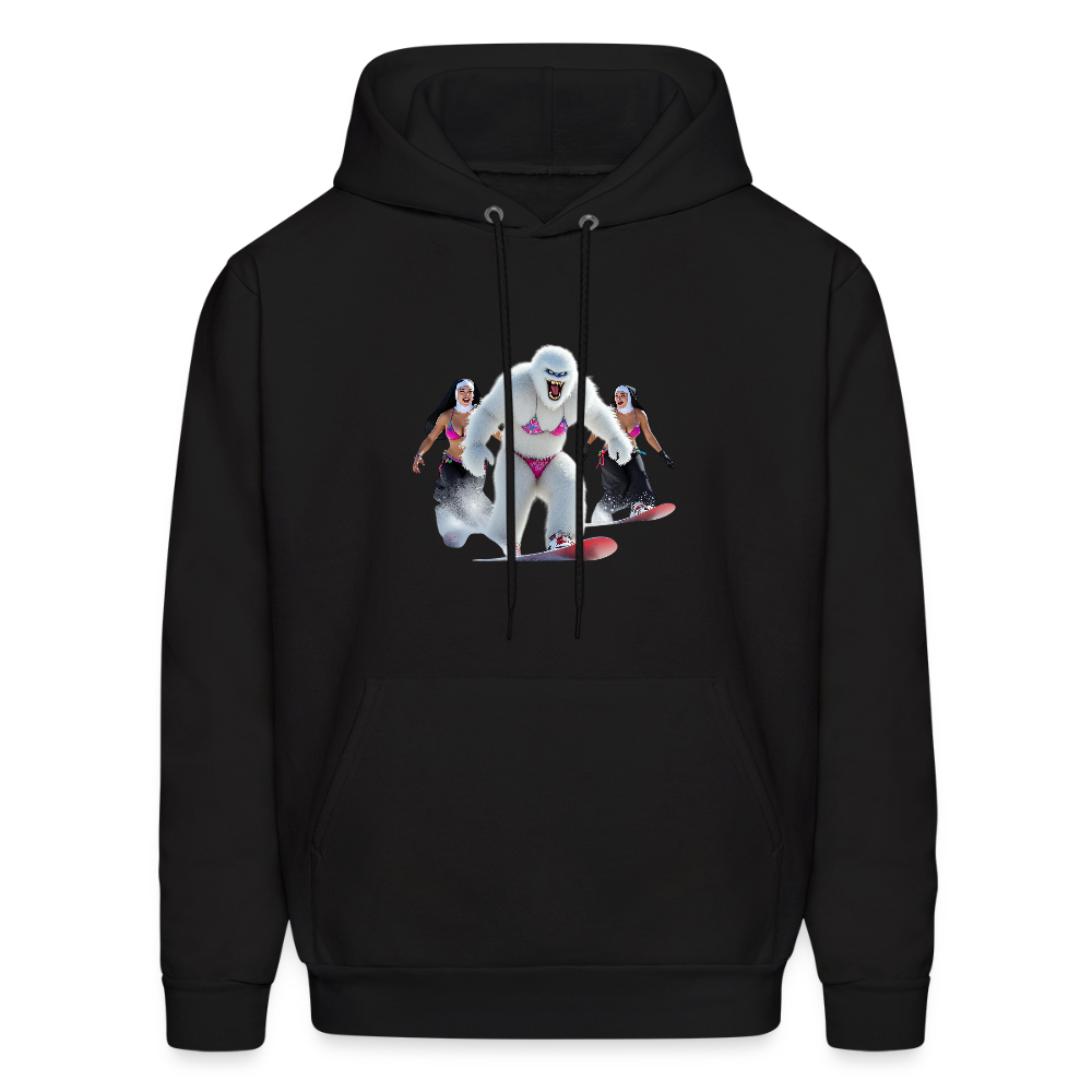 BIKINI ABOMINAL & NUNS SNOWBOARDERS Men's Hoodie - black