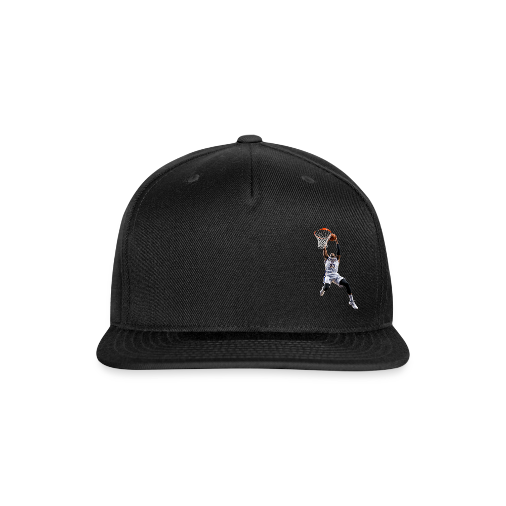 DUNK BALL Snapback Baseball Cap - black