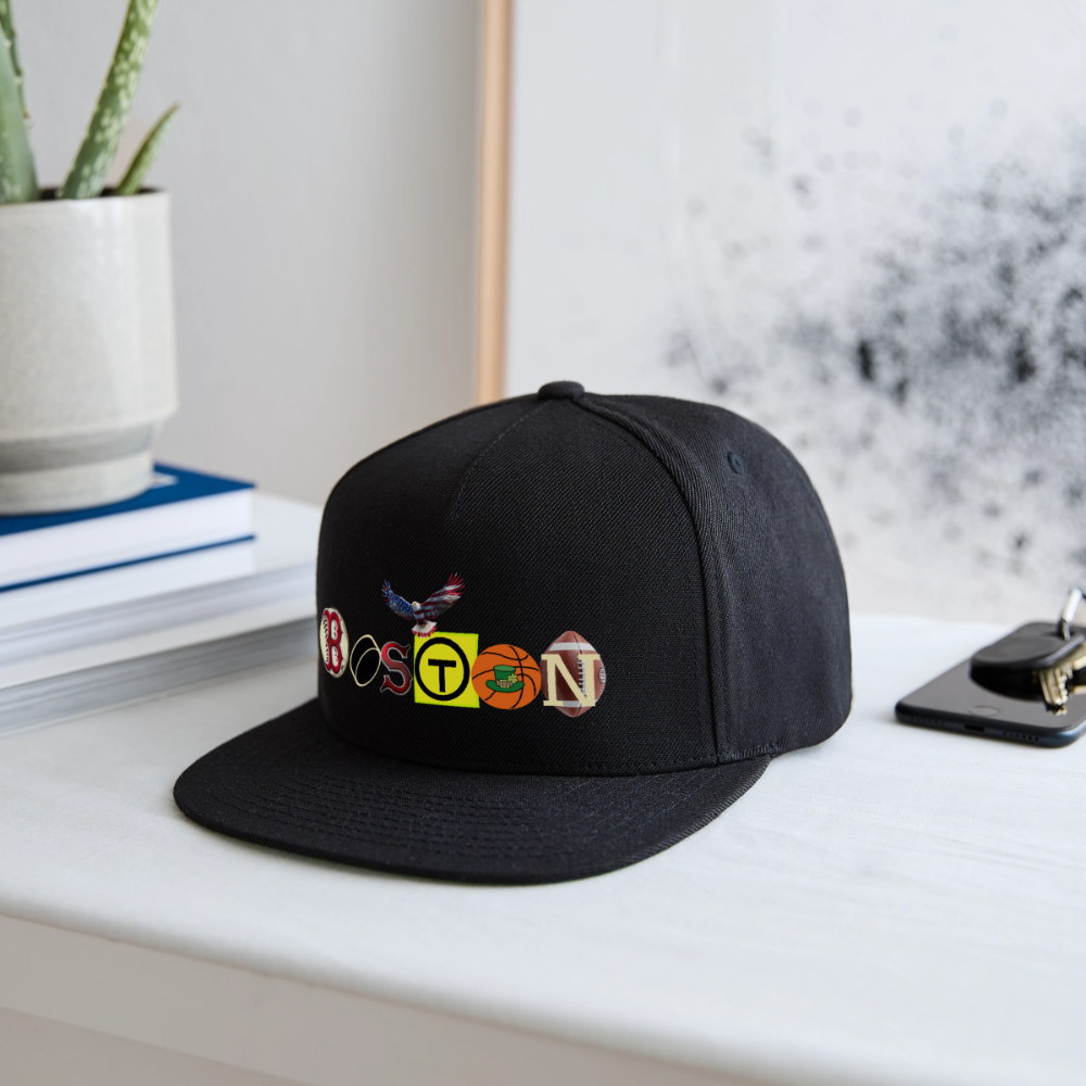 THE BOSTON / EAGLES Authentic Snapback Baseball Cap - black
