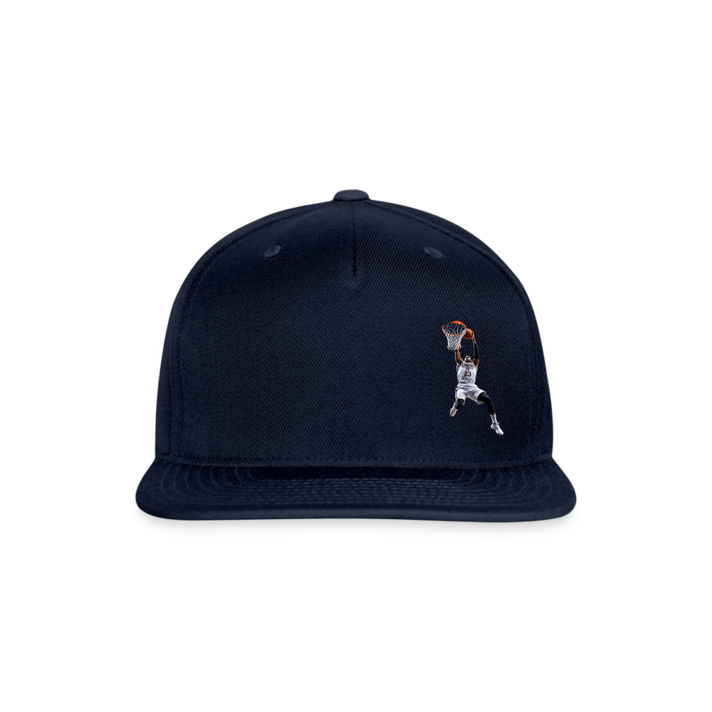 DUNK BALL Snapback Baseball Cap - navy
