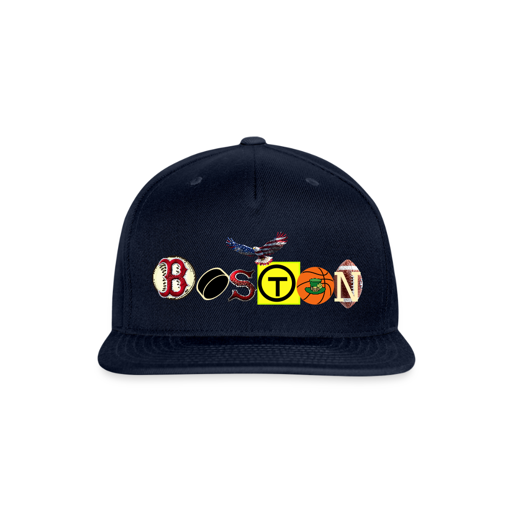 THE BOSTON / EAGLES Authentic Snapback Baseball Cap - navy