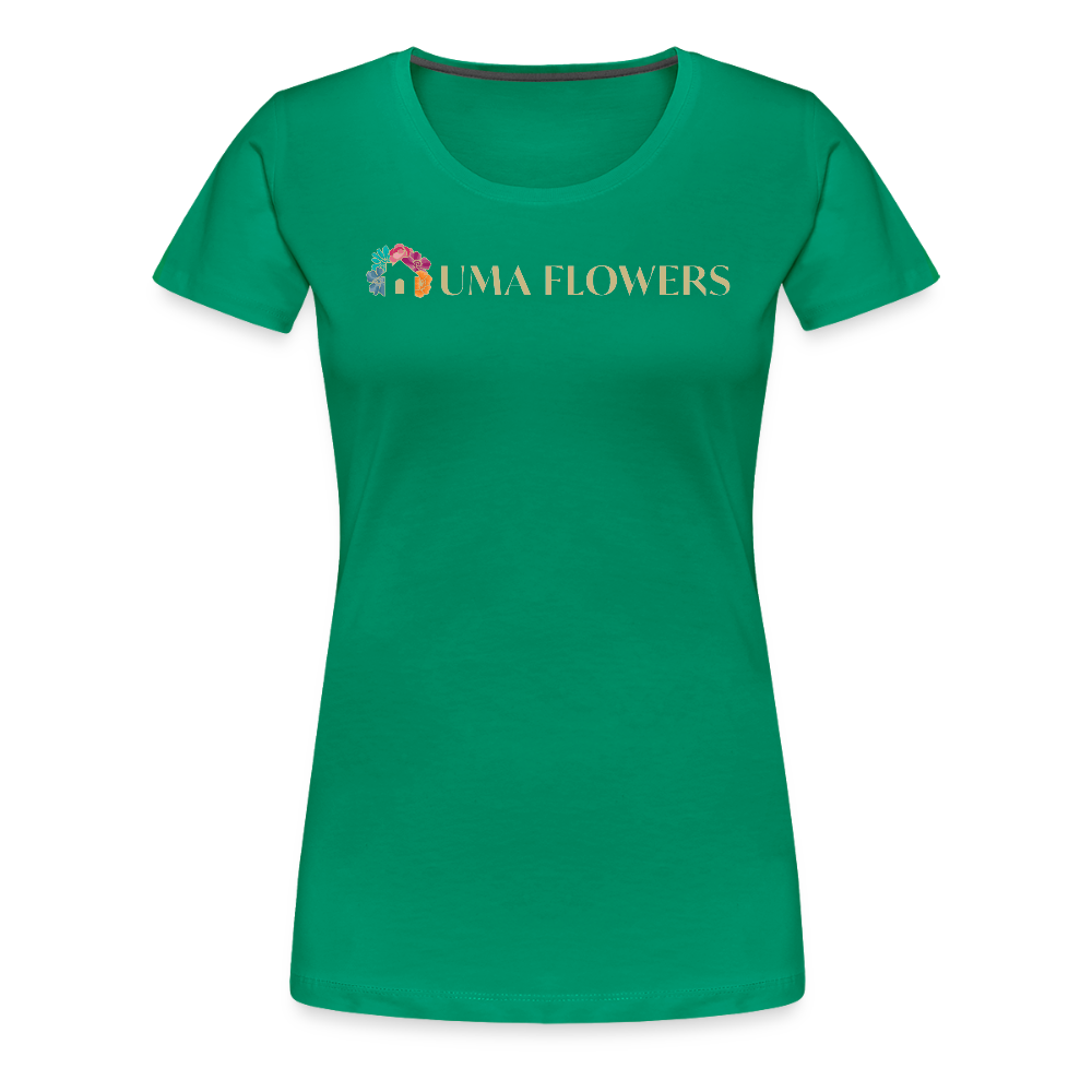 UMA FLOWERS Women’s Premium T-Shirt - kelly green
