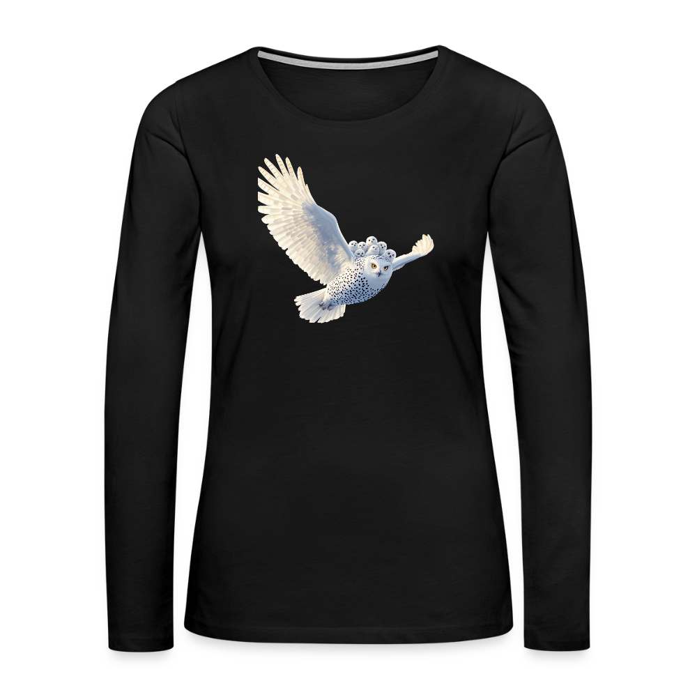 HOOTIE Women's Premium Long Sleeve T-Shirt - black