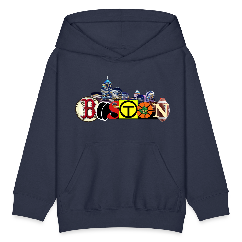 BOSTON SKYLINE Kids' Hoodie - navy