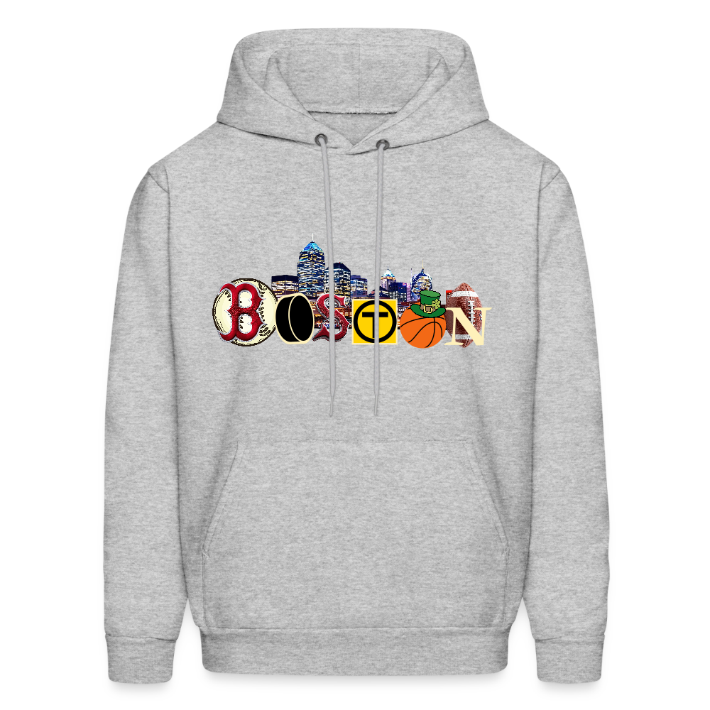 BOSTON SKYLINE Haines Men's Hoodie - heather gray