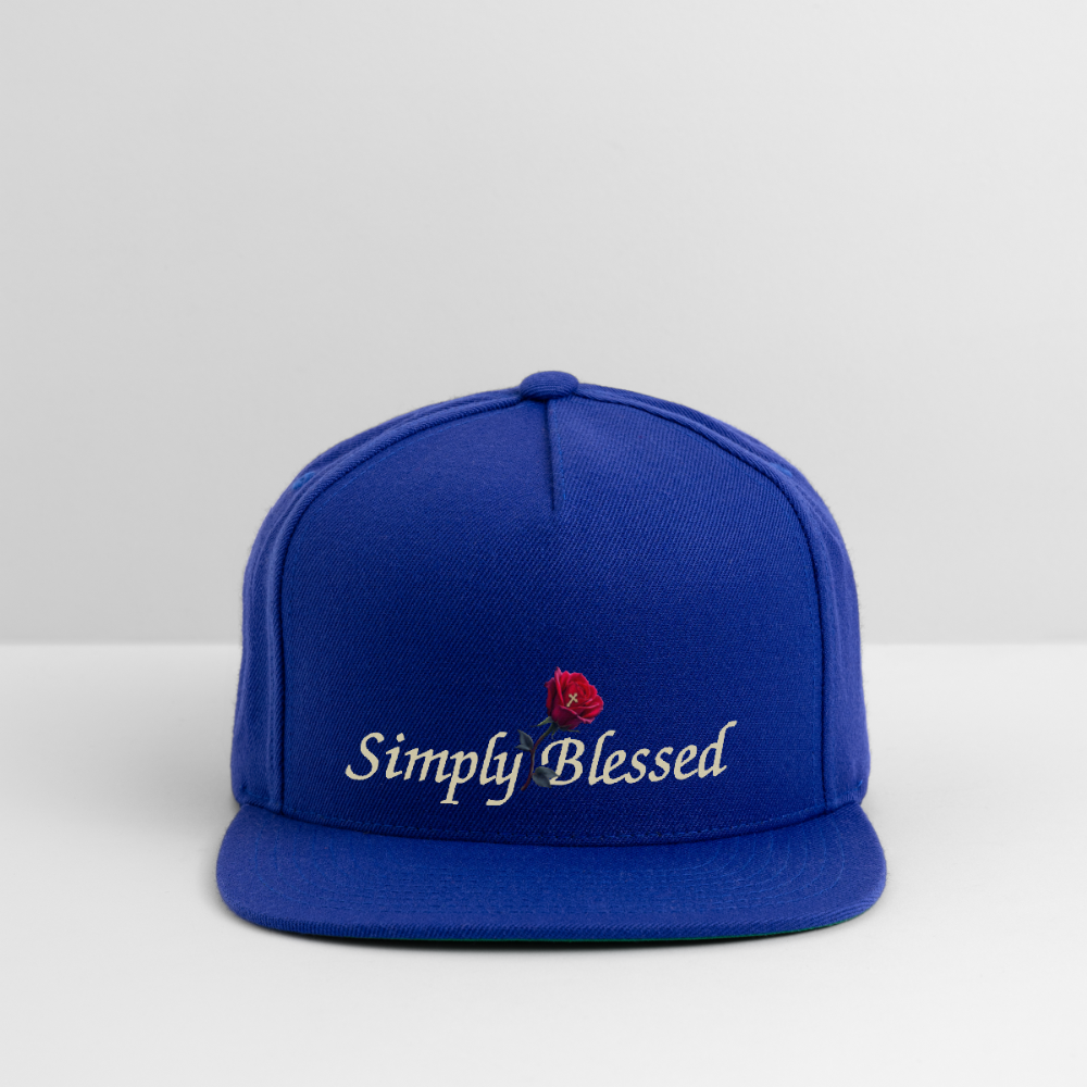 SIE CAPS "SIMPLY BLESSED" Original Snapback Baseball Cap - royal blue